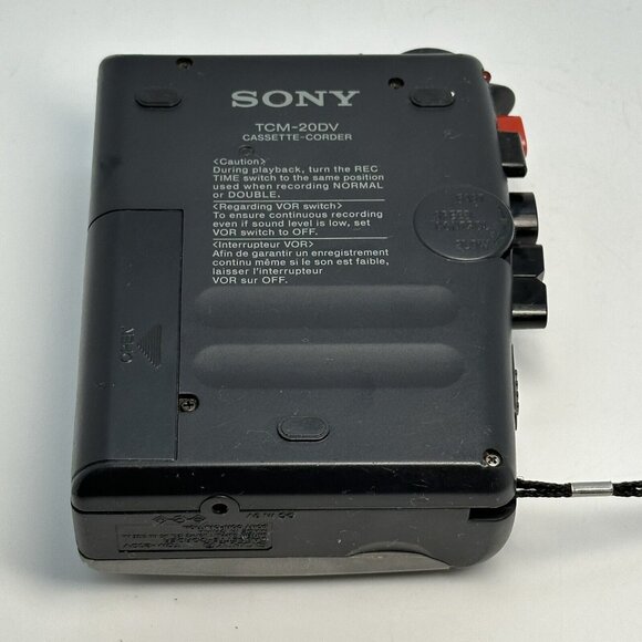 Vintage Sony Walkman TCM-20DV VOR Cassette Tape Player Recorder Warbled Playing! - Picture 7 of 9
